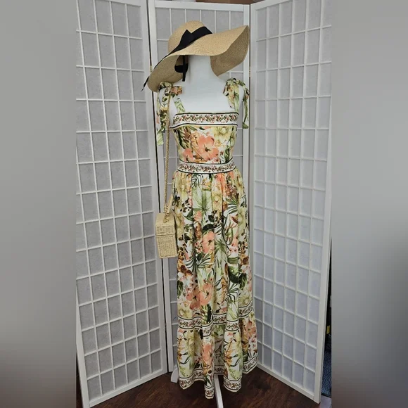 Joie Floral Maxi Dress - Multicolor - Picture 2 of 8